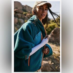 Free People Hit The Slopes Fleece Shawl Jacket. Spruced up combo